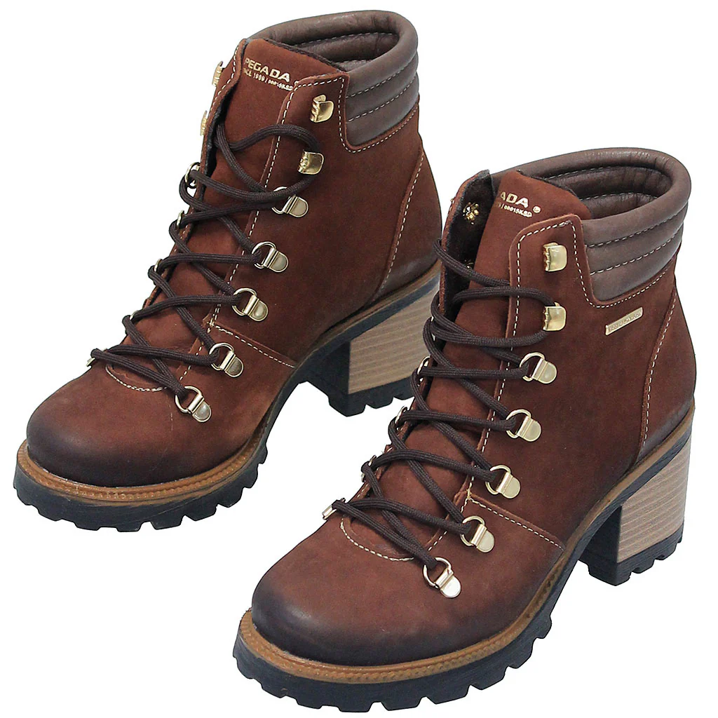 Rustic Brown Ankle Boot w/Lug Sole & Heel #BL132102LN () - Image 4