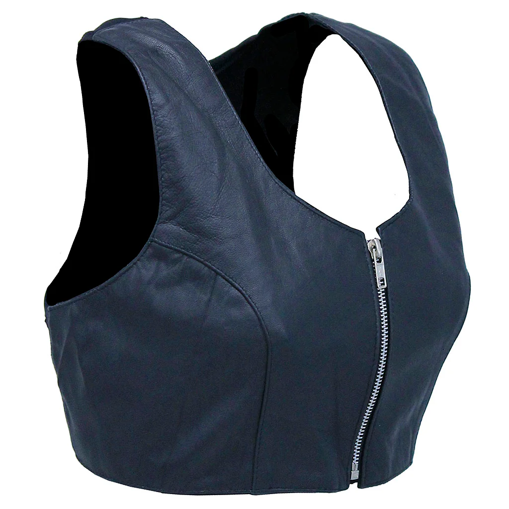 Sport Back Lambskin Leather Top with Zipper #VL3028SPORT (20) - Image 5