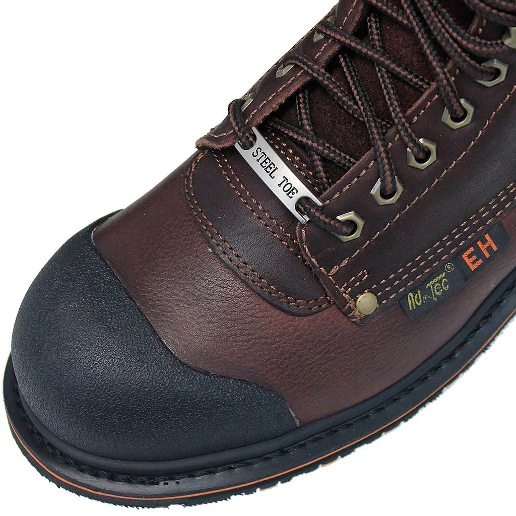 Steel Toe 8 in Men's Brown Work Boot #BM9725STLN - Image 4