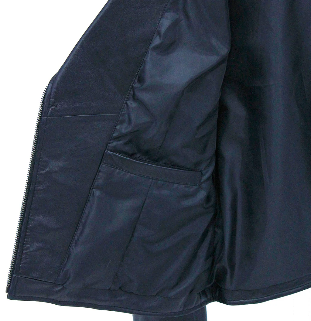 Women's Super Soft Lambskin Motorcycle Jacket #L15070K - Image 4
